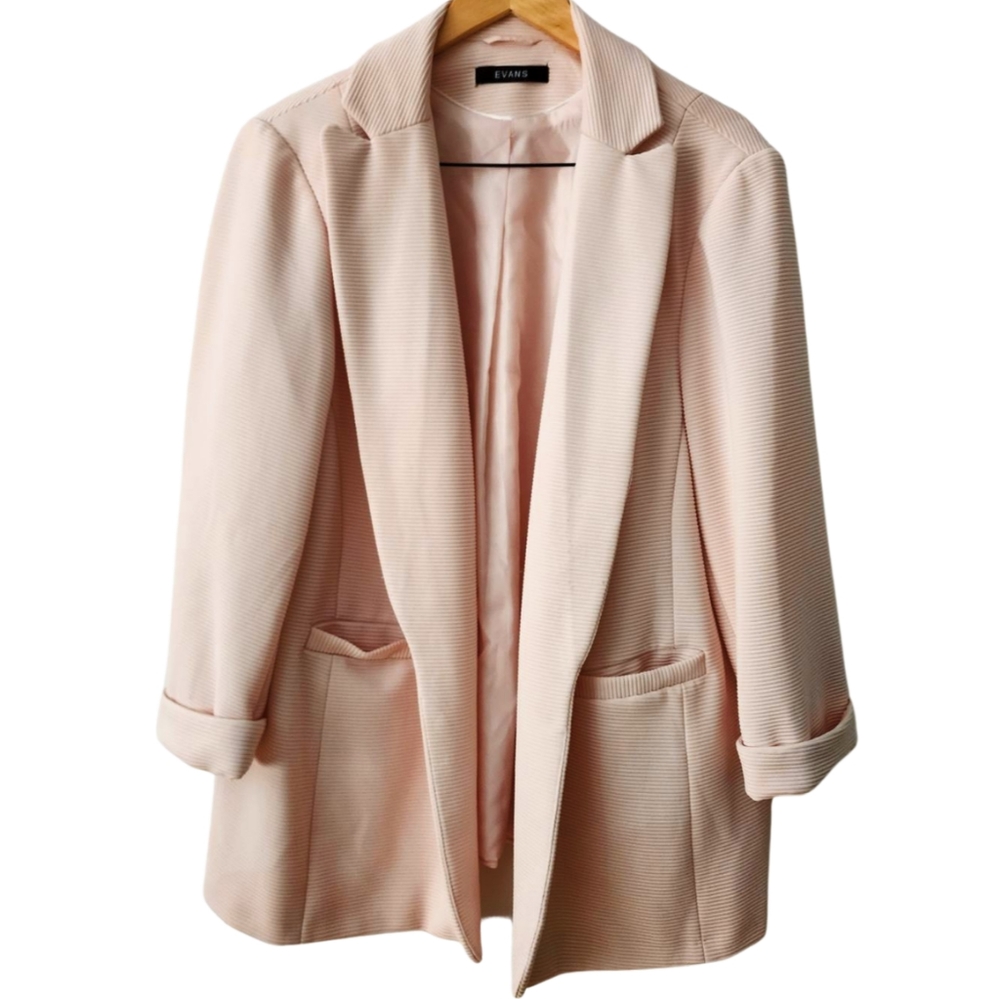 Elegant Pink Blazer by Elara